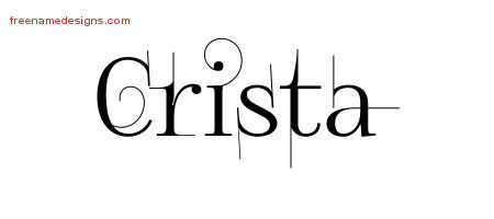 Decorated Name Tattoo Designs Crista Free