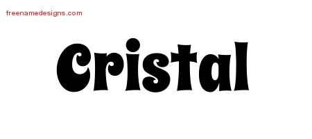 Groovy Name Tattoo Designs Cristal Free Lettering