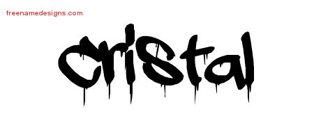 Graffiti Name Tattoo Designs Cristal Free Lettering