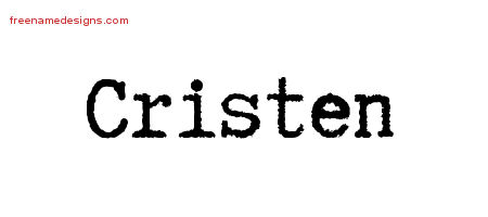 Typewriter Name Tattoo Designs Cristen Free Download