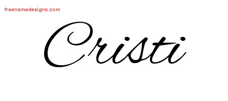 Cursive Name Tattoo Designs Cristi Download Free
