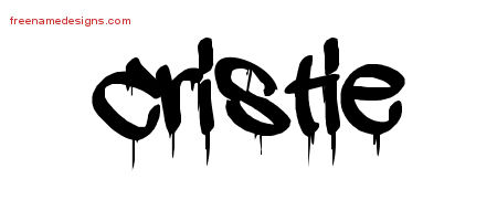 Graffiti Name Tattoo Designs Cristie Free Lettering
