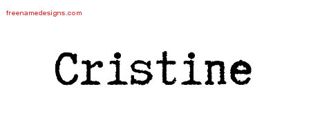 Typewriter Name Tattoo Designs Cristine Free Download