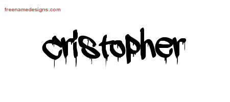 Graffiti Name Tattoo Designs Cristopher Free