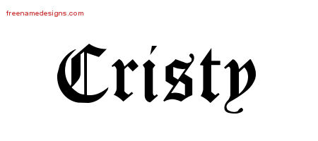 Blackletter Name Tattoo Designs Cristy Graphic Download