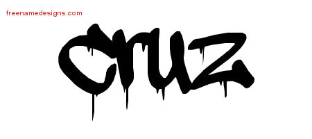 Graffiti Name Tattoo Designs Cruz Free