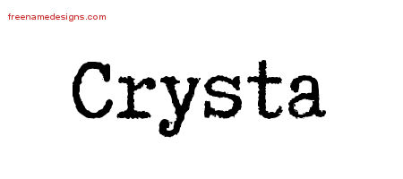 Typewriter Name Tattoo Designs Crysta Free Download