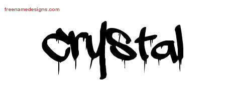 Graffiti Name Tattoo Designs Crystal Free Lettering