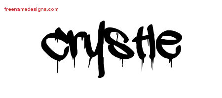 Graffiti Name Tattoo Designs Crystle Free Lettering
