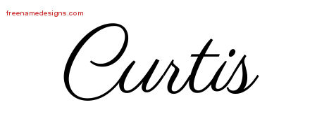 Classic Name Tattoo Designs Curtis Printable