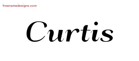 Art Deco Name Tattoo Designs Curtis Graphic Download
