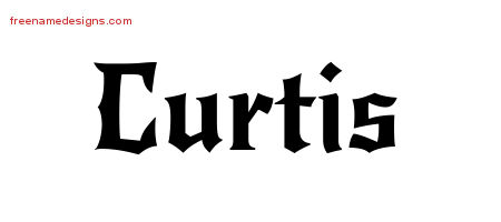 Gothic Name Tattoo Designs Curtis Download Free