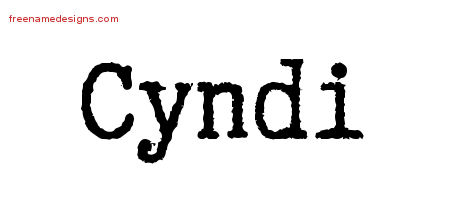 Typewriter Name Tattoo Designs Cyndi Free Download