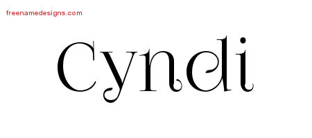 Vintage Name Tattoo Designs Cyndi Free Download