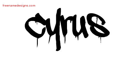 Graffiti Name Tattoo Designs Cyrus Free