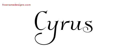 Elegant Name Tattoo Designs Cyrus Download Free