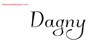 Elegant Name Tattoo Designs Dagny Free Graphic