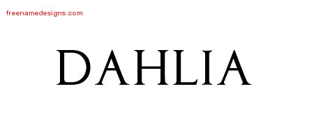 Regal Victorian Name Tattoo Designs Dahlia Graphic Download