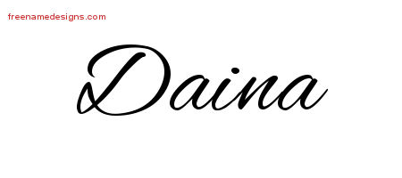 Cursive Name Tattoo Designs Daina Download Free