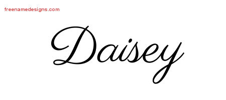 Classic Name Tattoo Designs Daisey Graphic Download