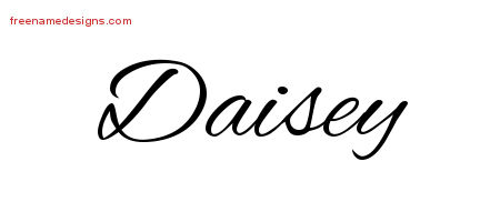 Cursive Name Tattoo Designs Daisey Download Free