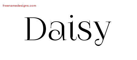 Vintage Name Tattoo Designs Daisy Free Download