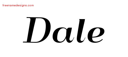 Art Deco Name Tattoo Designs Dale Graphic Download