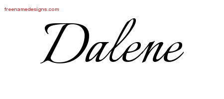 Calligraphic Name Tattoo Designs Dalene Download Free