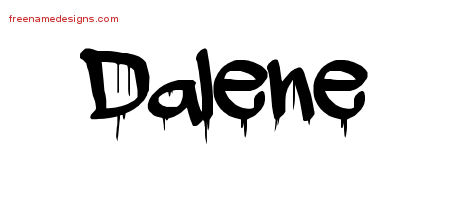 Graffiti Name Tattoo Designs Dalene Free Lettering