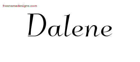 Elegant Name Tattoo Designs Dalene Free Graphic