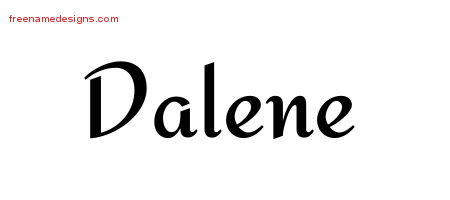 Calligraphic Stylish Name Tattoo Designs Dalene Download Free