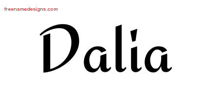 Calligraphic Stylish Name Tattoo Designs Dalia Download Free