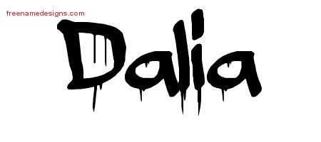 Graffiti Name Tattoo Designs Dalia Free Lettering
