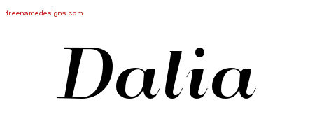 Art Deco Name Tattoo Designs Dalia Printable