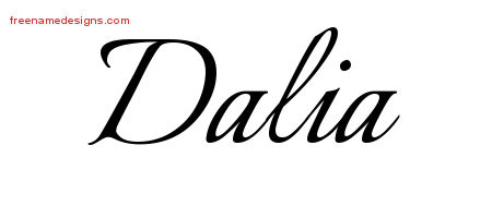 Calligraphic Name Tattoo Designs Dalia Download Free