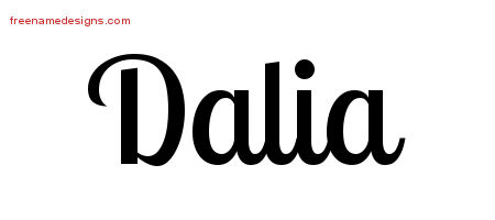 Handwritten Name Tattoo Designs Dalia Free Download