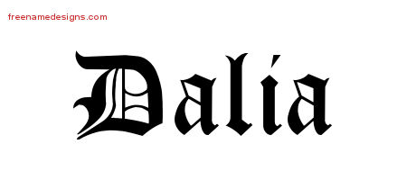 Blackletter Name Tattoo Designs Dalia Graphic Download