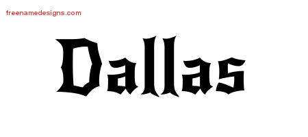 Gothic Name Tattoo Designs Dallas Download Free