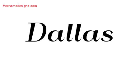 Art Deco Name Tattoo Designs Dallas Printable