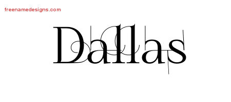 Decorated Name Tattoo Designs Dallas Free