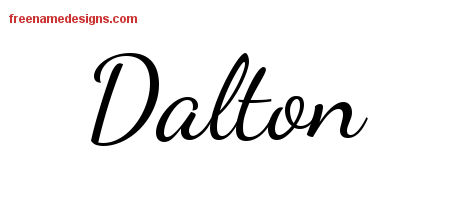 Lively Script Name Tattoo Designs Dalton Free Download