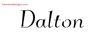 Elegant Name Tattoo Designs Dalton Download Free