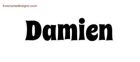 Groovy Name Tattoo Designs Damien Free