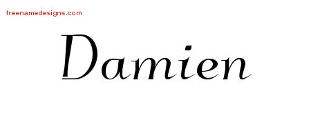 Elegant Name Tattoo Designs Damien Download Free