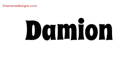 Groovy Name Tattoo Designs Damion Free