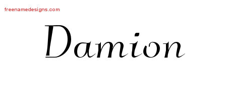 Elegant Name Tattoo Designs Damion Download Free