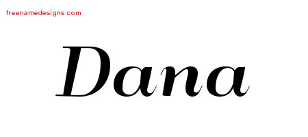 Art Deco Name Tattoo Designs Dana Graphic Download