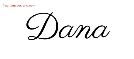 Classic Name Tattoo Designs Dana Printable