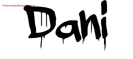 Graffiti Name Tattoo Designs Dani Free Lettering