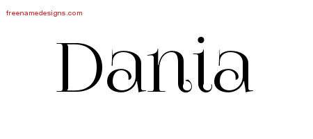 Vintage Name Tattoo Designs Dania Free Download